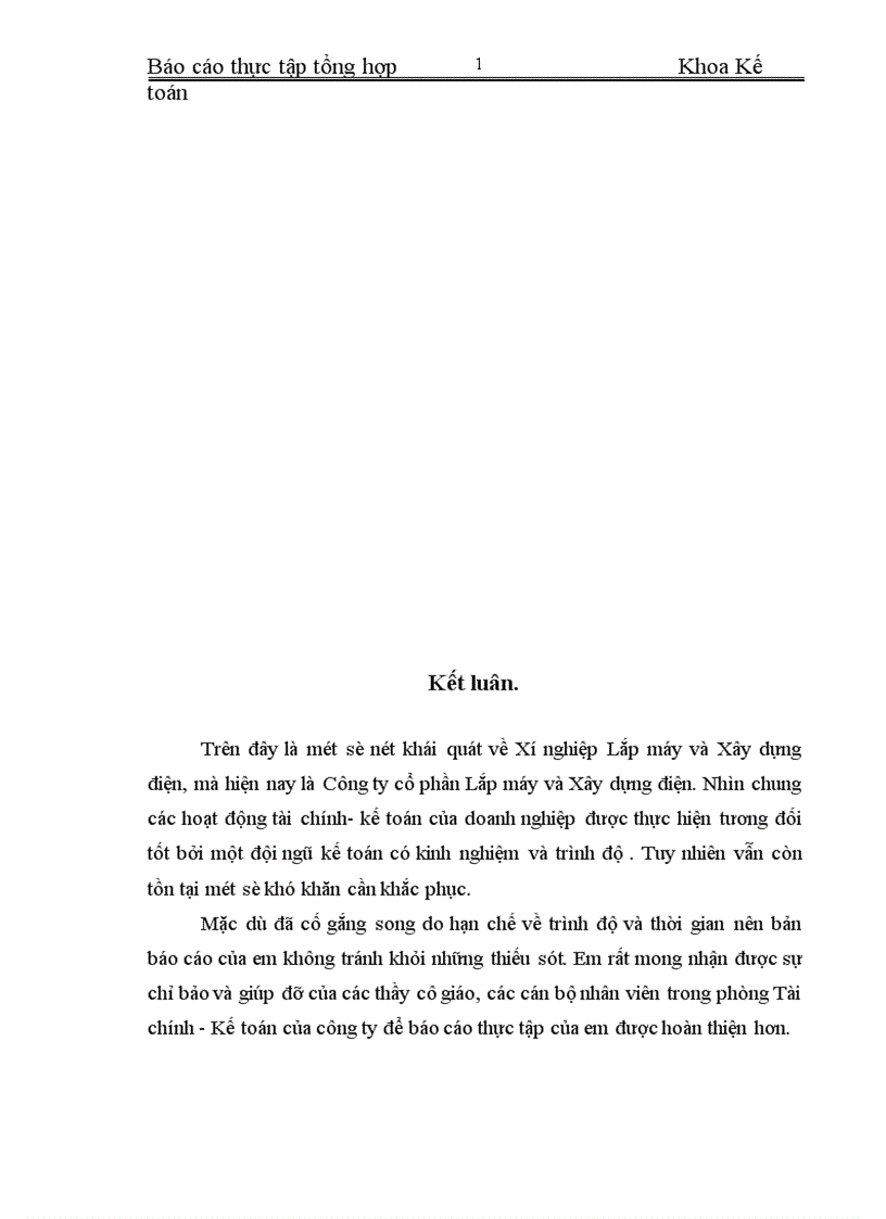 image for page Báo cáo thực tập tổng hợp tại công ty CP lắp máy và xây dựng điện