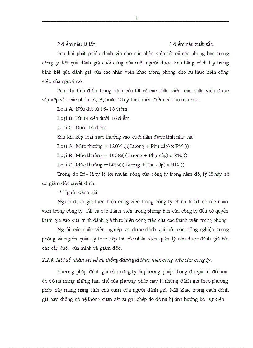 image for page Phân tích và đánh giá thực hiện công việc nhằm nâng cao quản trị nhân lực tại công ty Cổ Phần Sơn Hà 1