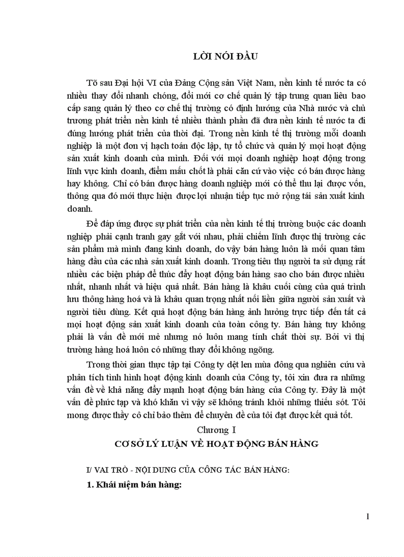 image for page Thực trạng hoạt động bán hàng của Công ty dệt len mùa đông 1