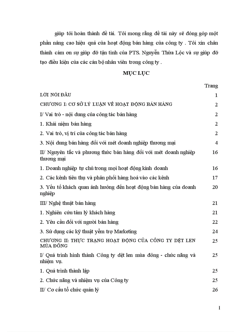 image for page Thực trạng hoạt động bán hàng của Công ty dệt len mùa đông 1