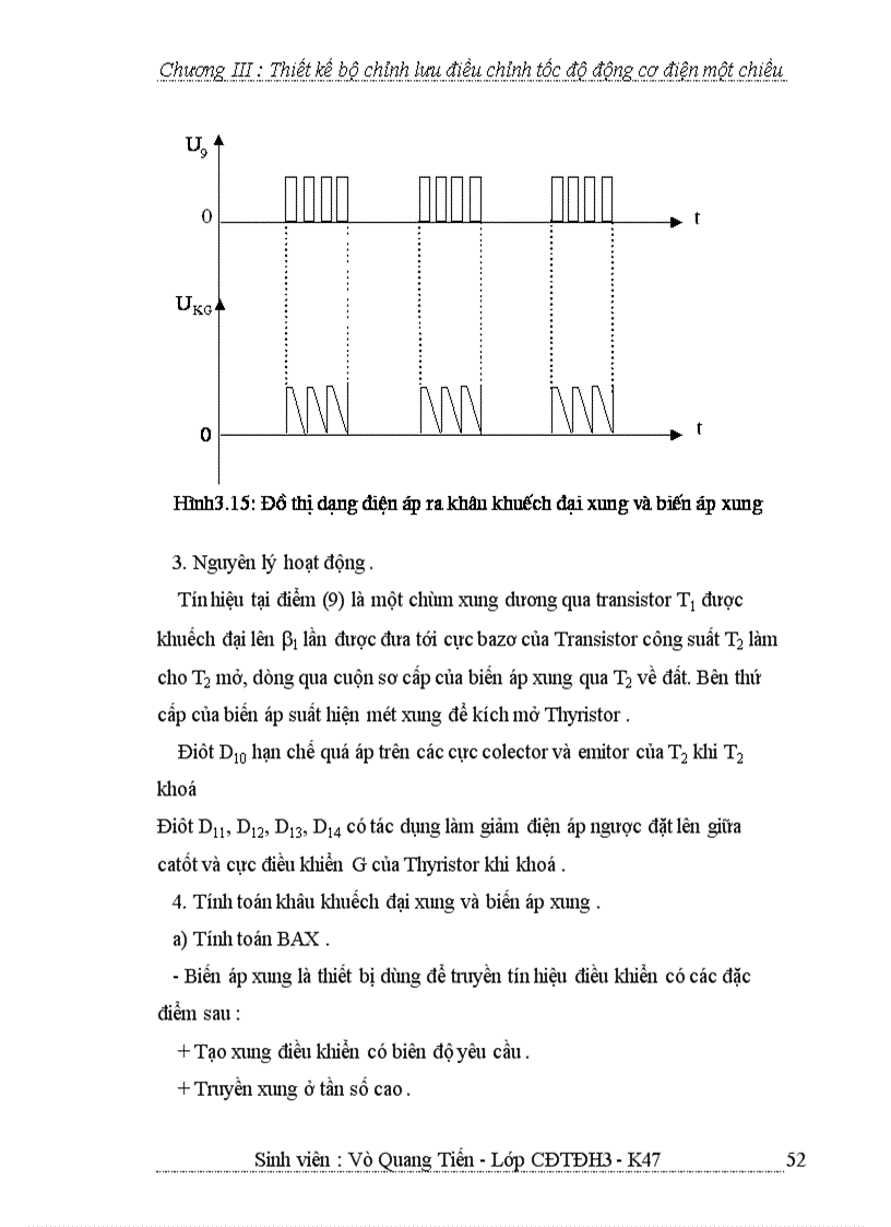 image for page Thiết kế bộ chỉnh lưu điều chỉnh tốc độ động cơ điện một chiều