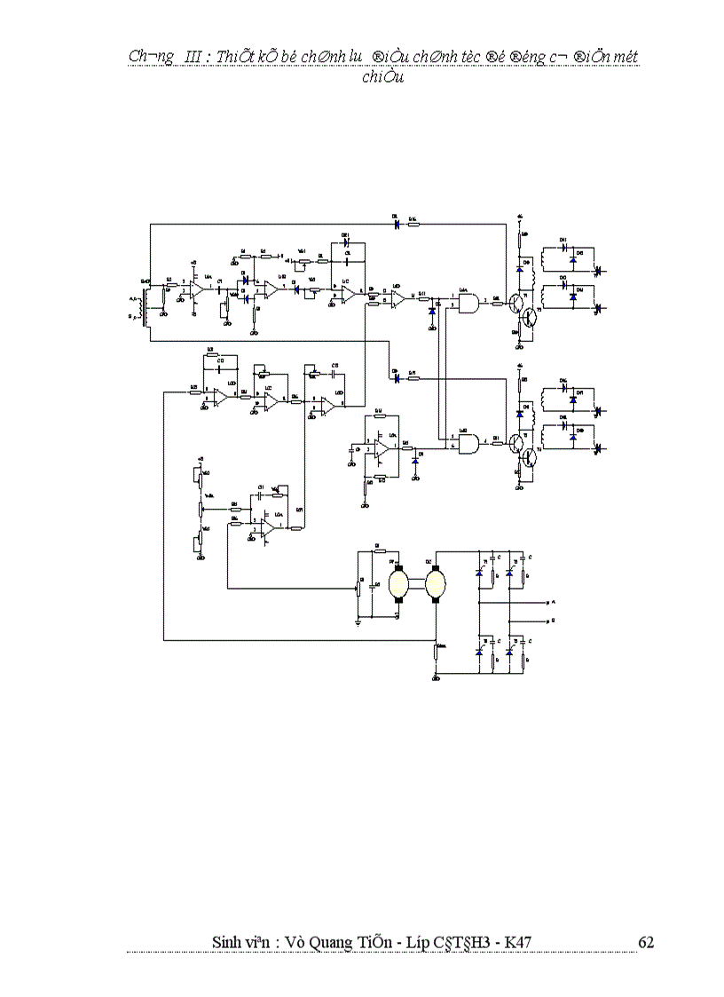 image for page Thiết kế bộ chỉnh lưu điều chỉnh tốc độ động cơ điện một chiều