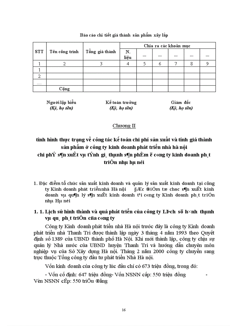 image for page Tổ chức công tác kế toán tập hợp chi phí sản xuất và tính giá thành sản phẩm xây lắp tại công ty kinh doanh phát triển nhà Hà nội 1