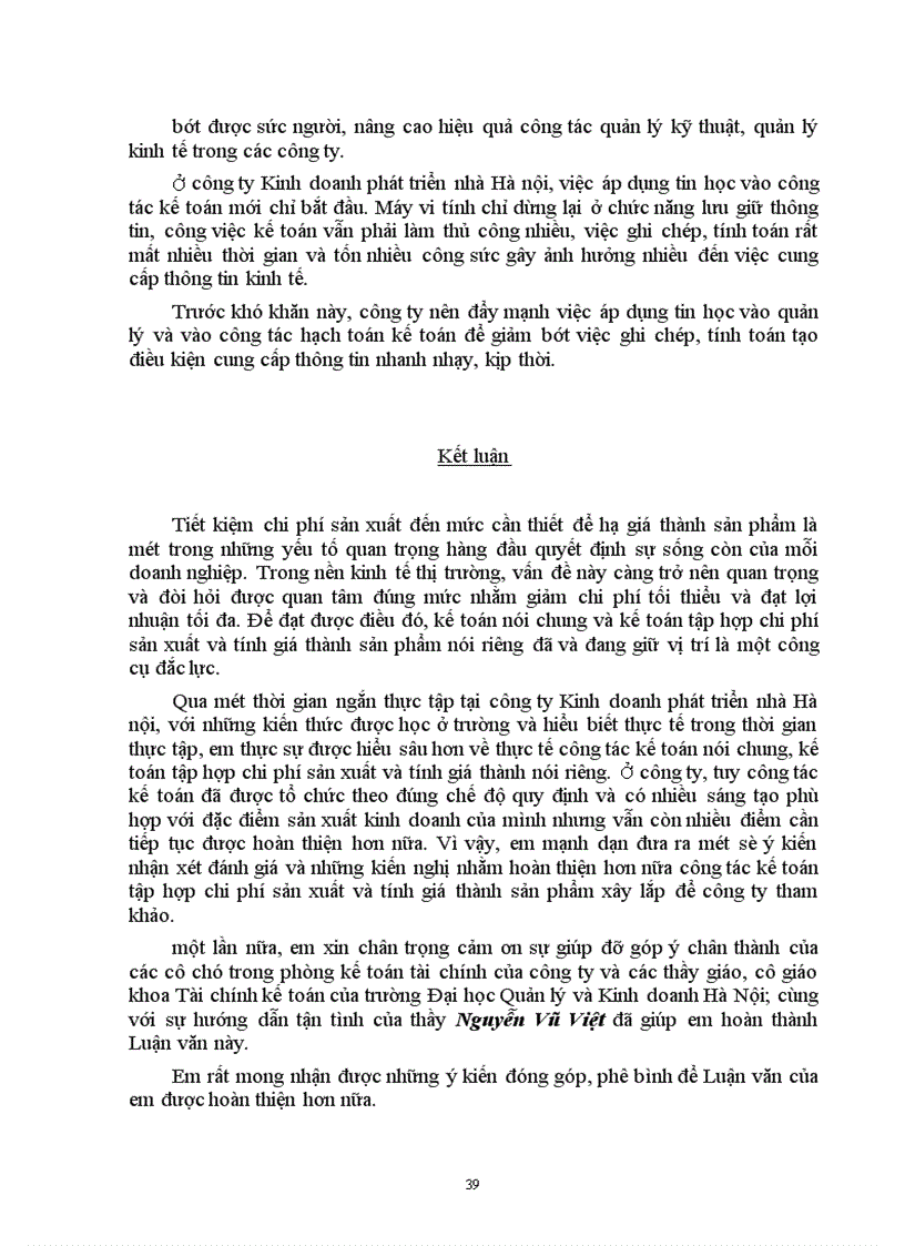image for page Tổ chức công tác kế toán tập hợp chi phí sản xuất và tính giá thành sản phẩm xây lắp tại công ty kinh doanh phát triển nhà Hà nội 1