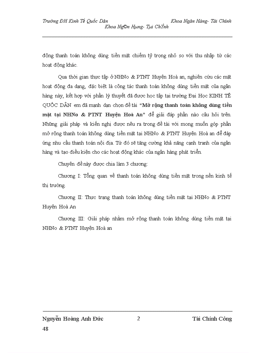 image for page Mở rộng thanh toán không dùng tiền mặt tại NHNo PTNT Huyện Hoà An