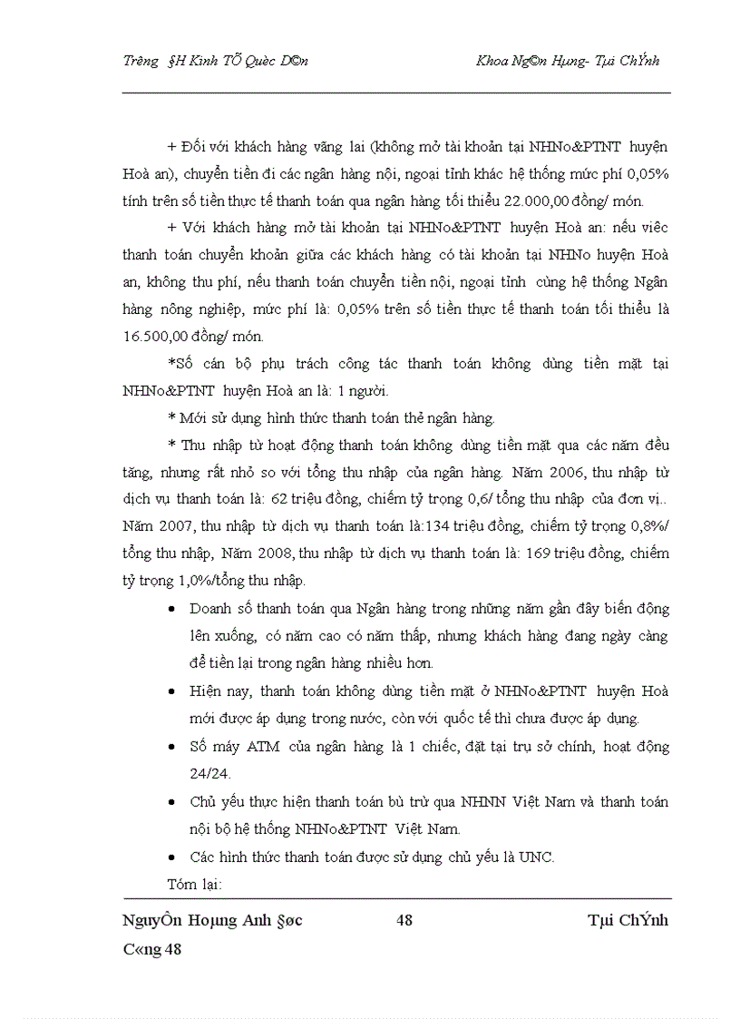 image for page Mở rộng thanh toán không dùng tiền mặt tại NHNo PTNT Huyện Hoà An