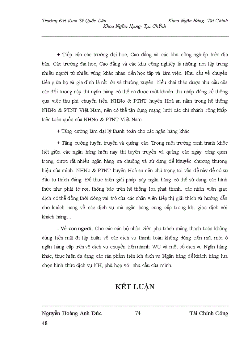 image for page Mở rộng thanh toán không dùng tiền mặt tại NHNo PTNT Huyện Hoà An