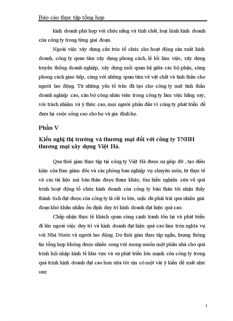 image for page Báo cáo thực tập tổng hợp tại Công ty TNHH thương mại xây dựng Việt Hà
