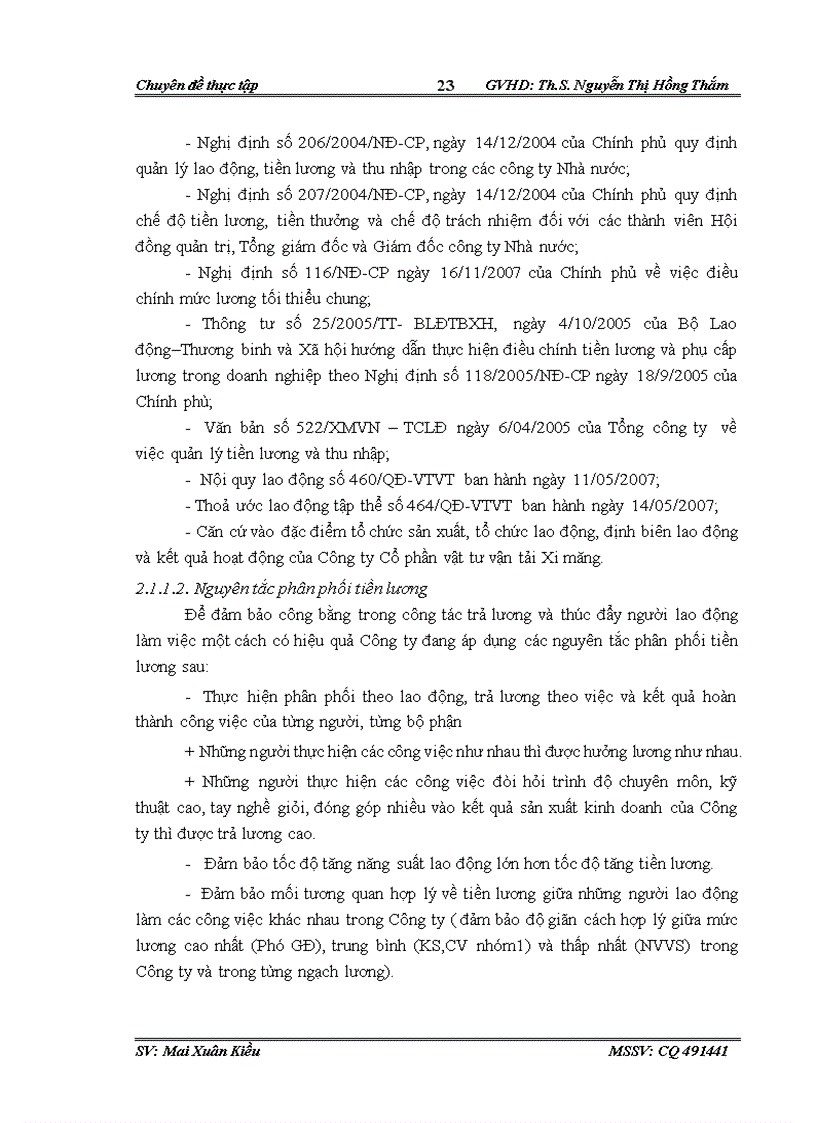 image for page Hoàn thiện công tác trả lương tại Công ty Cổ phần vật tư vận tải xi măng