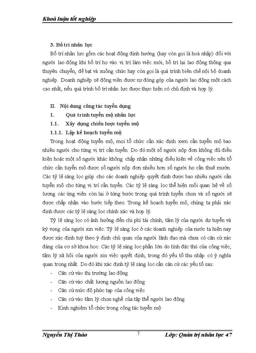 image for page Công tác tuyển dụng và bố trí nhân lực tại Công ty cổ phần công trình đường sắt giai đoạn 2006 2010 thực trạng và giải pháp 1