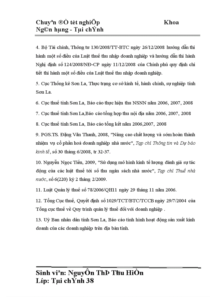 image for page Hoàn thiện công tác quản lý thuế thu nhập doanh nghiệp đối với các doanh nghiệp nhà nước trên địa bàn tỉnh Sơn La