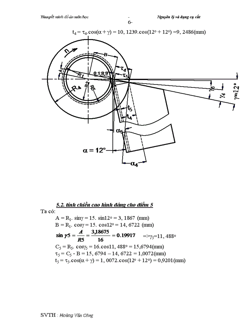image for page Thuuyết minh môn học Nguyên lý và dụng cụ cắt