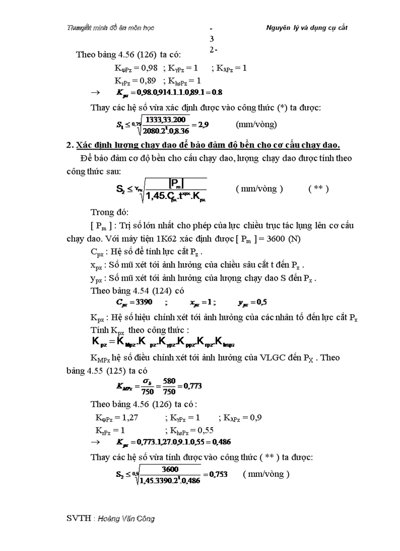 image for page Thuuyết minh môn học Nguyên lý và dụng cụ cắt