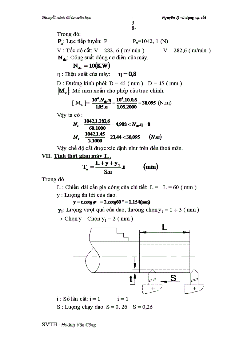 image for page Thuuyết minh môn học Nguyên lý và dụng cụ cắt