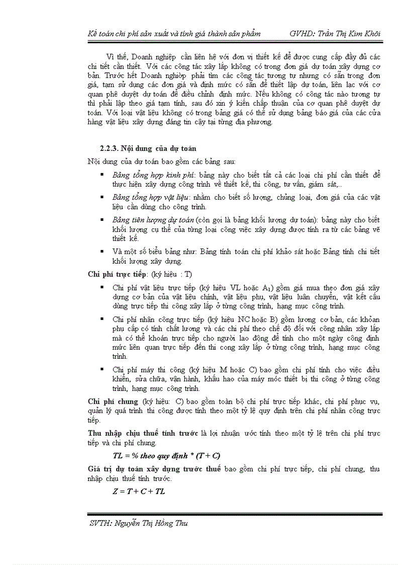 image for page Kế toán chi phí sản xuất và tính giá thành sản phẩm tại công ty TNHH xây dựng Bách Khoa