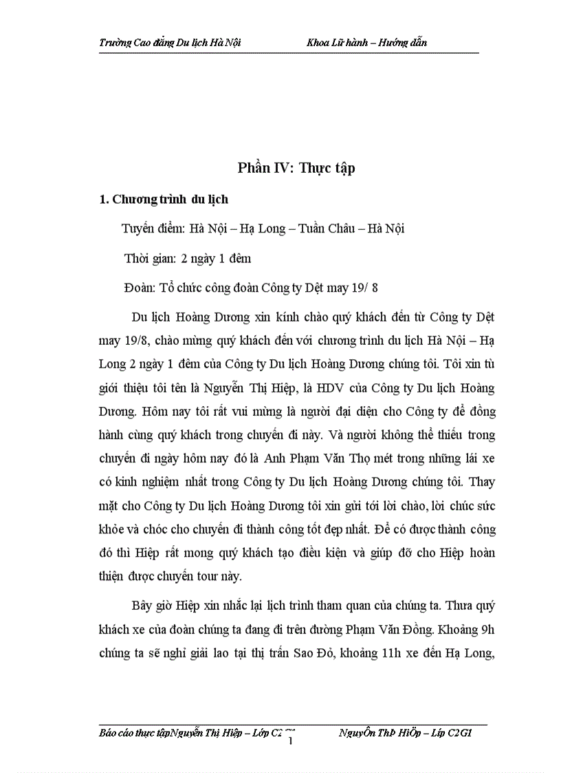 image for page Báo cáo thực tập tổng hợp tại công ty Du lịch Hoàng Dương