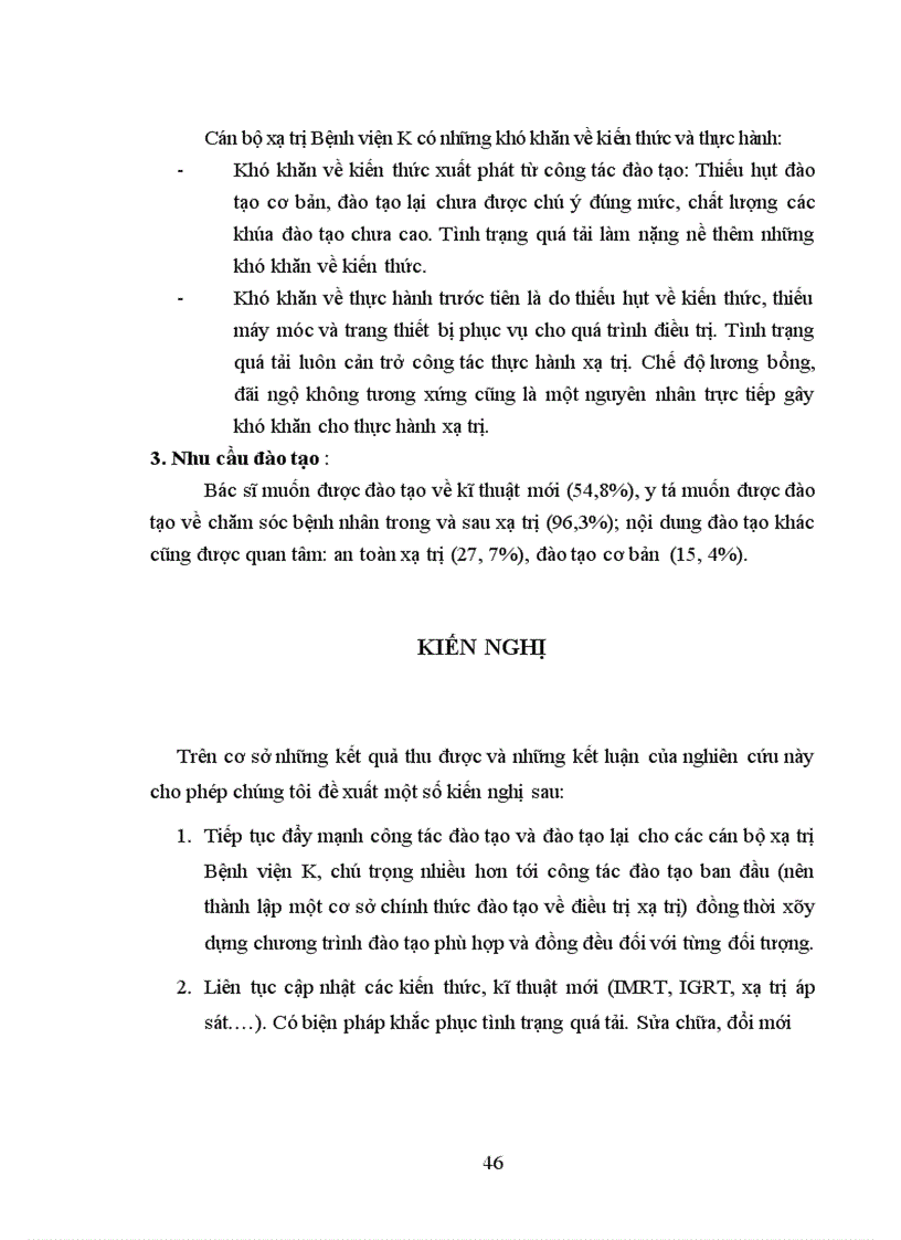 image for page Nghiên cứu về nhu cầu đào tạo của khối cán bộ xạ trị Bệnh viện K