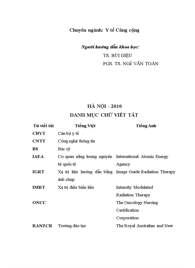 image for page Nghiên cứu về nhu cầu đào tạo của khối cán bộ xạ trị Bệnh viện K