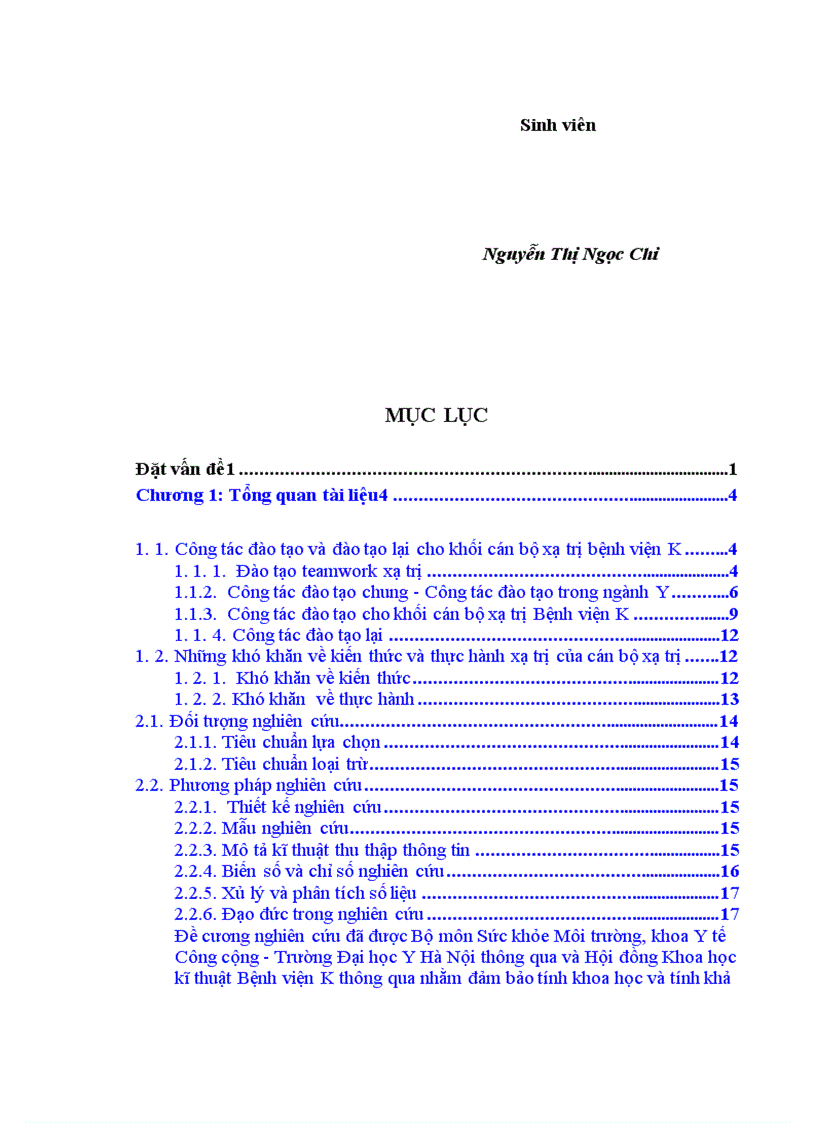 image for page Nghiên cứu về nhu cầu đào tạo của khối cán bộ xạ trị Bệnh viện K