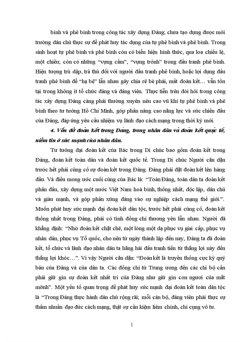 image for page Phân tích nội dung và giá trị trong Di chúc của chủ tịch Hồ Chí Minh