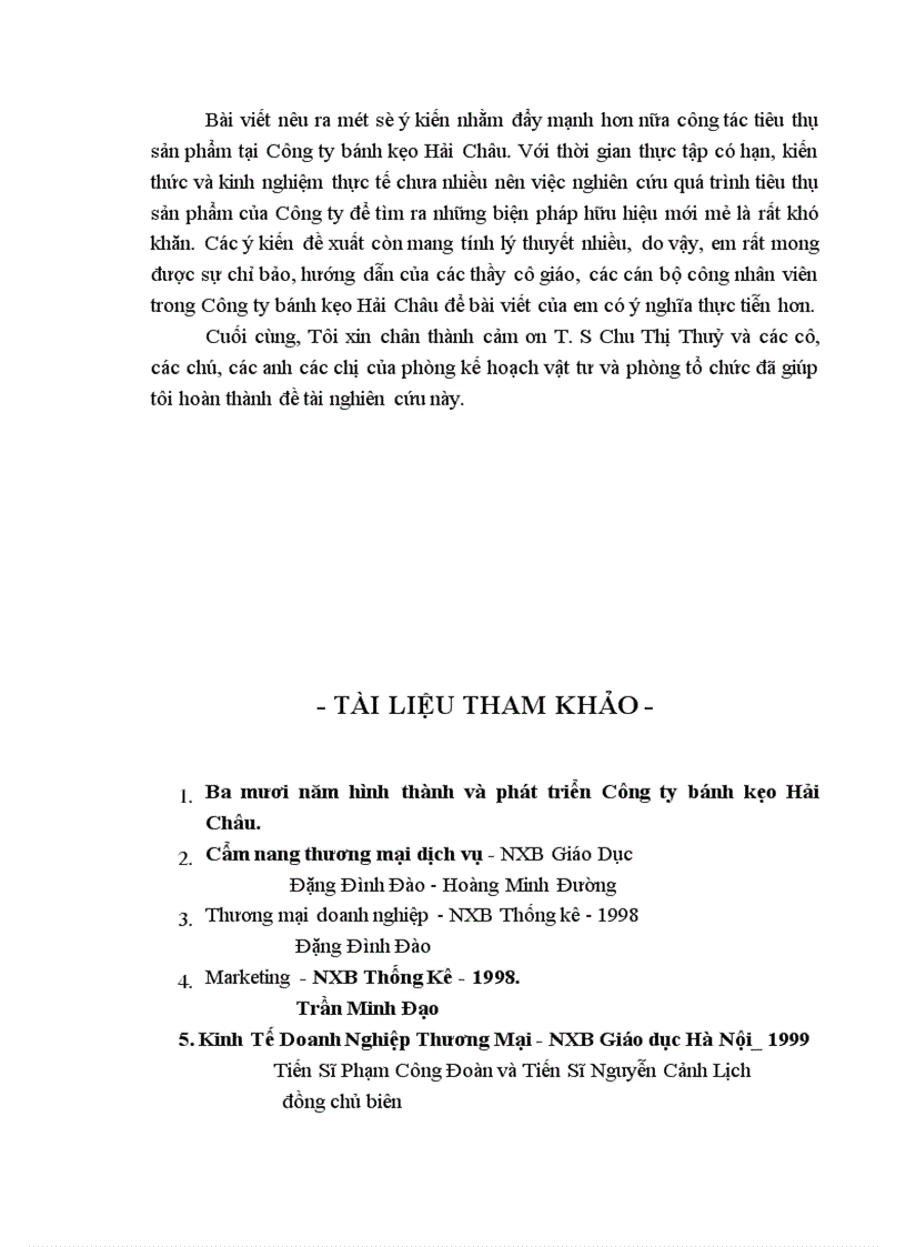 image for page Đẩy mạnh tiêu thụ sản phẩm tại Công ty bánh kẹo Hải Châu 1