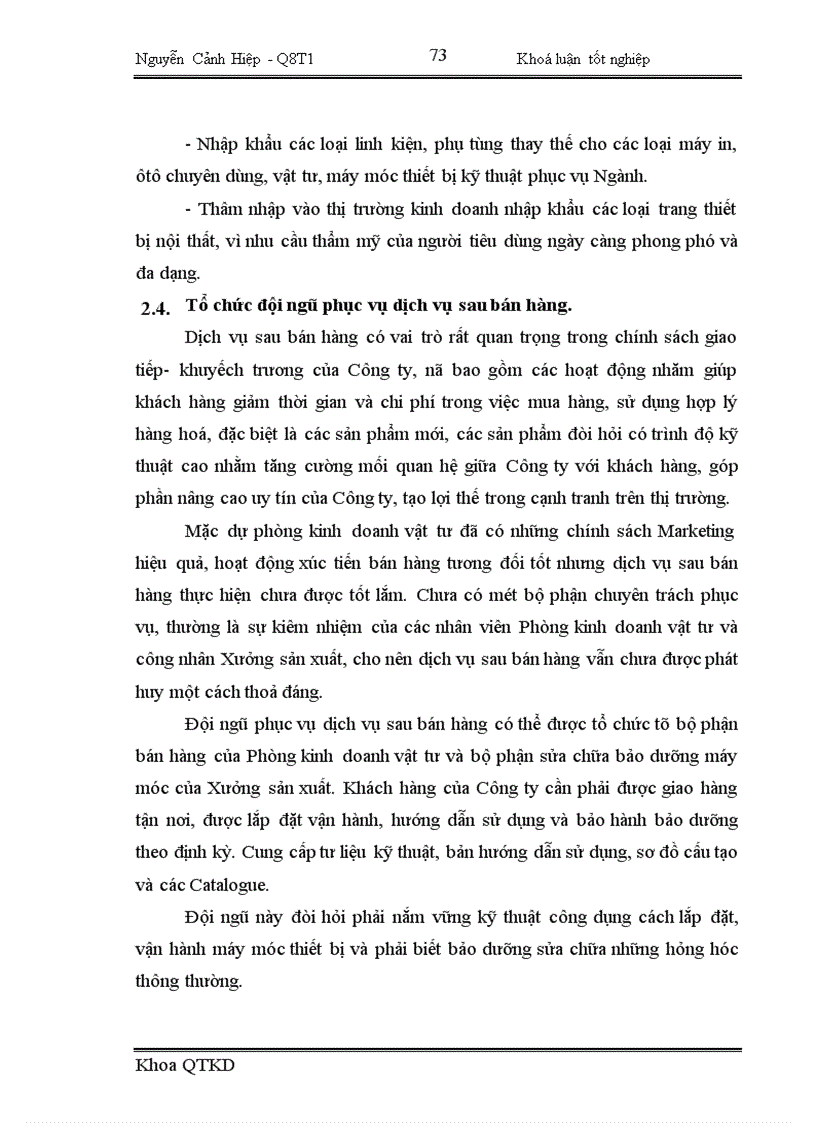image for page Một số giải pháp nhằm nâng cao hiệu quả kinh doanh trong hoạt động nhập khẩu tại Công ty Vật tư kỹ thuật Ngân hàng 1