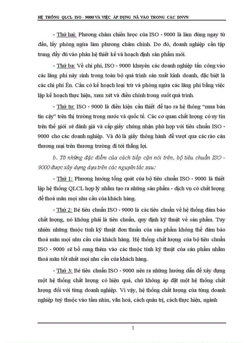 image for page Hệ thống QLCL ISO và việc áp dụng nó vào trong các DNVVN