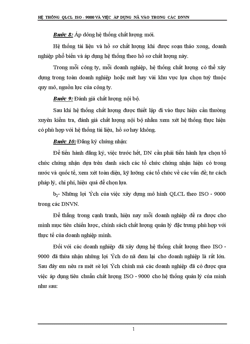 image for page Hệ thống QLCL ISO và việc áp dụng nó vào trong các DNVVN