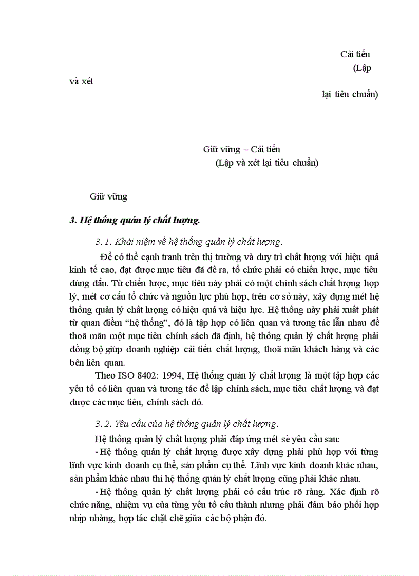 image for page Kế hoạch xây dựng và áp dụng hệ thống quản lý chất lượng theo tiêu chuẩn ISO 9001 2000 tại Công ty Sông Đà 9