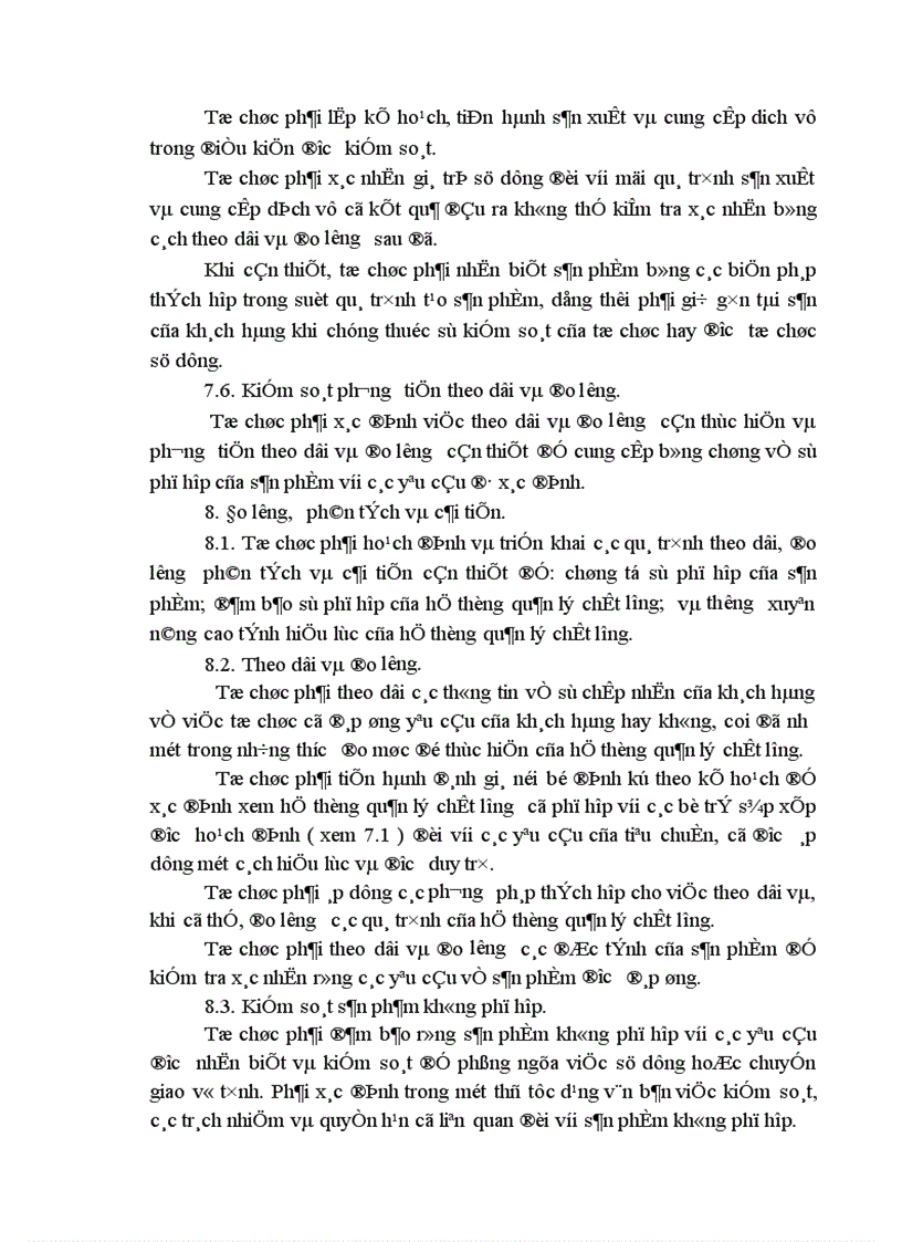 image for page Kế hoạch xây dựng và áp dụng hệ thống quản lý chất lượng theo tiêu chuẩn ISO 9001 2000 tại Công ty Sông Đà 9