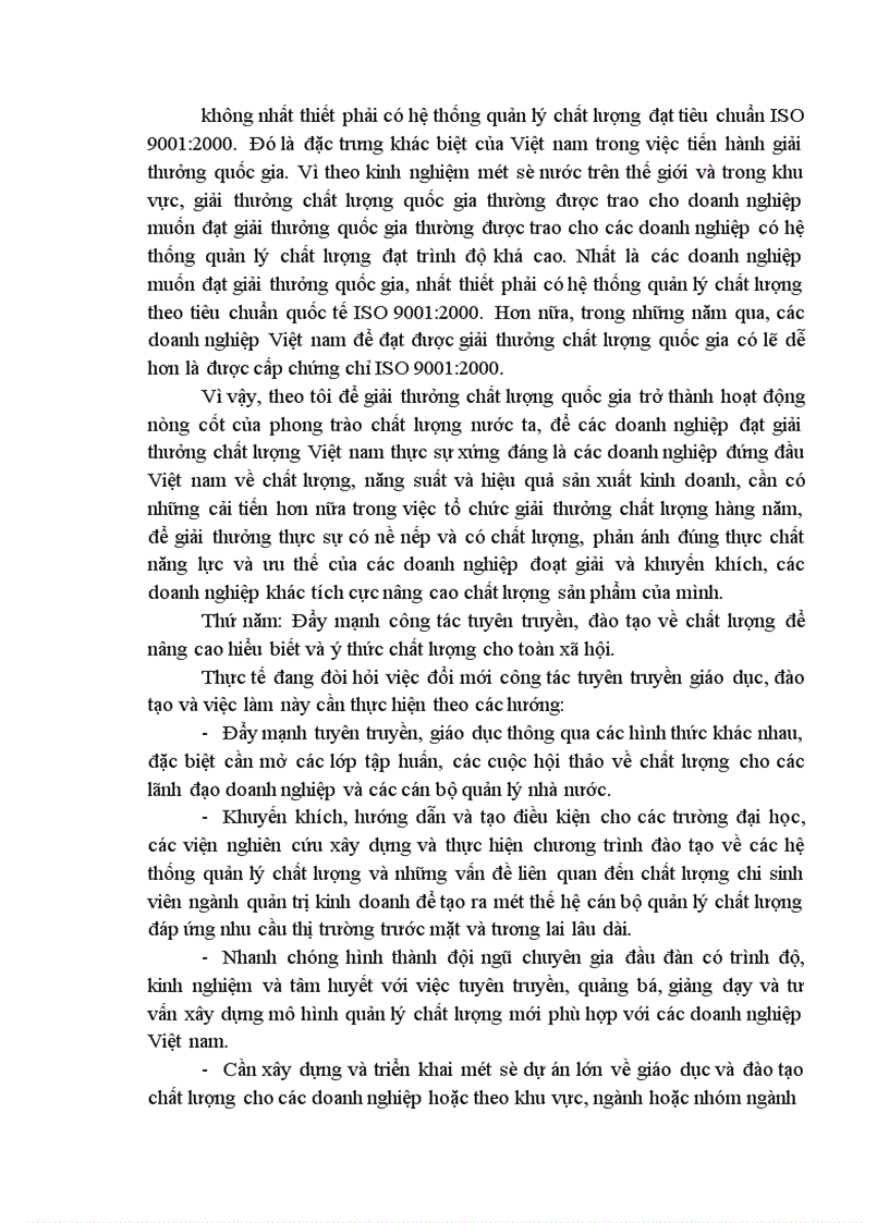 image for page Kế hoạch xây dựng và áp dụng hệ thống quản lý chất lượng theo tiêu chuẩn ISO 9001 2000 tại Công ty Sông Đà 9