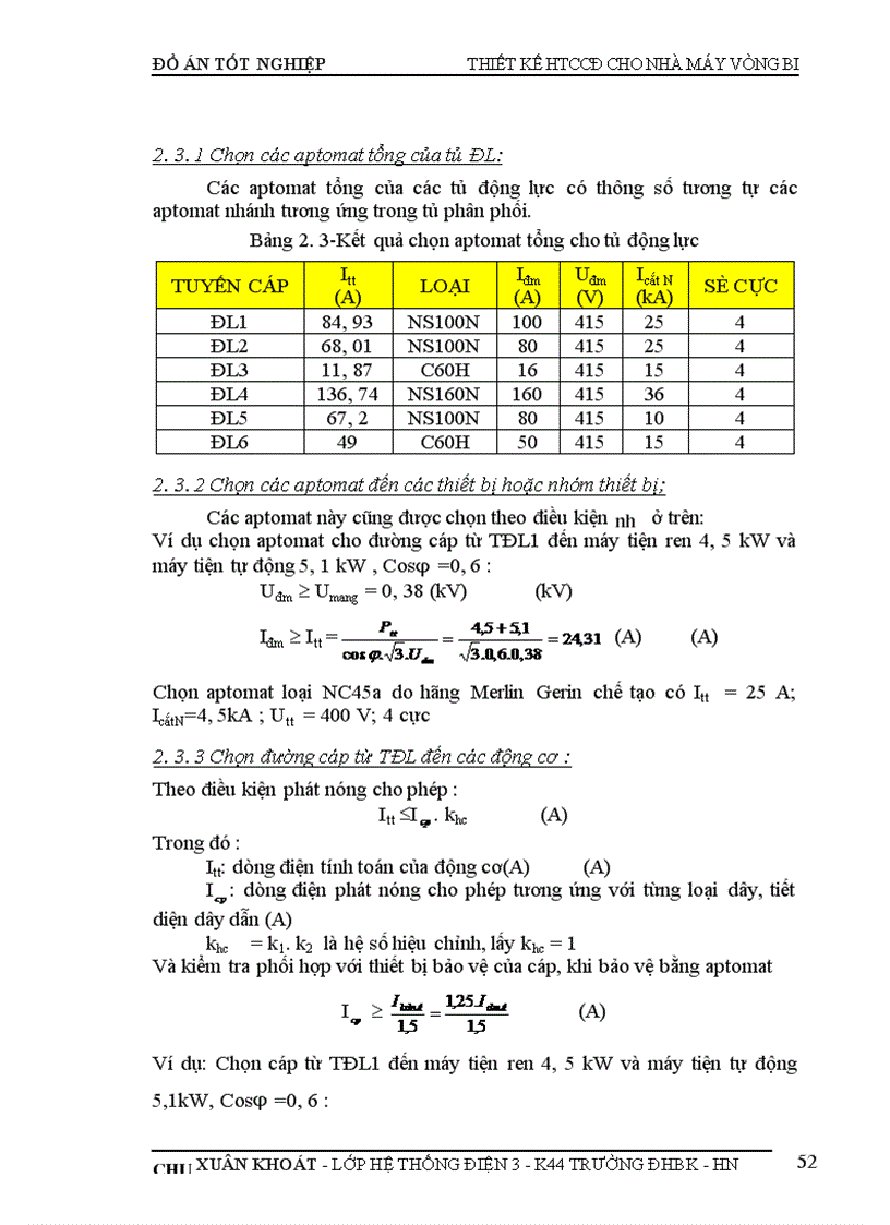 image for page Thiết kế cung cấp điện cho nhà máy sản xuất vòng bi 1