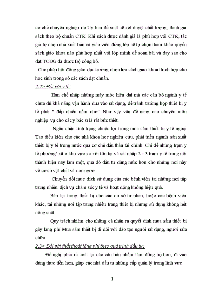 image for page Thất thoát và lãng phí trong đầu tư 1