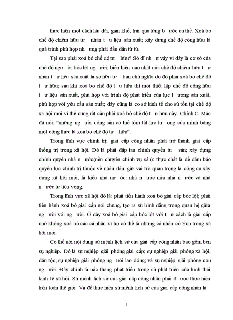 image for page Nội dung và điều kiện khách quan quy định sứ mệnh lịch sử của giai cấp công nhân