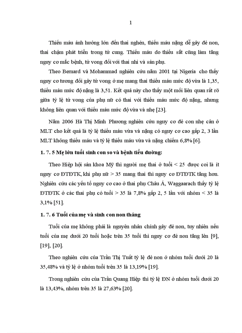 image for page Nghiên cứu một số yếu tố liên quan của mẹ lớn tuổi đẻ con so non tháng tại bệnh viện Phụ sản trung ương trong 4 năm 2007 2010 1