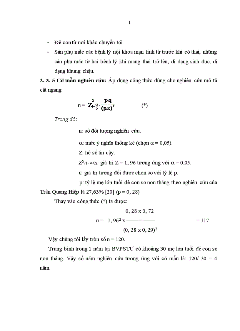 image for page Nghiên cứu một số yếu tố liên quan của mẹ lớn tuổi đẻ con so non tháng tại bệnh viện Phụ sản trung ương trong 4 năm 2007 2010 1