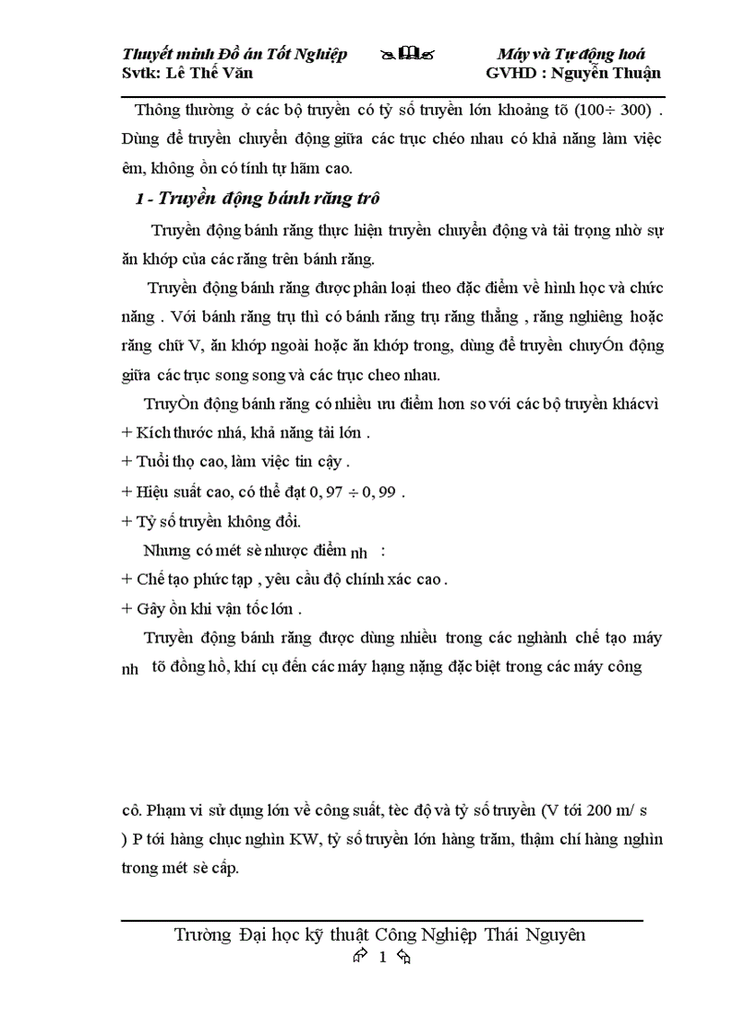 image for page Thiết kế máy phay lăn răng bán tự động