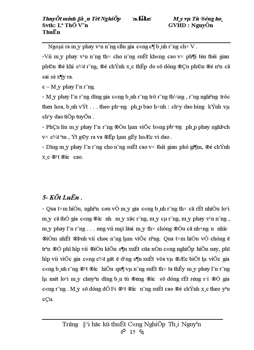 image for page Thiết kế máy phay lăn răng bán tự động