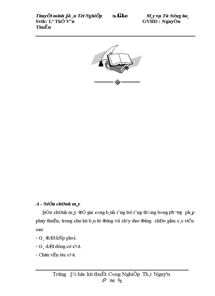 image for page Thiết kế máy phay lăn răng bán tự động