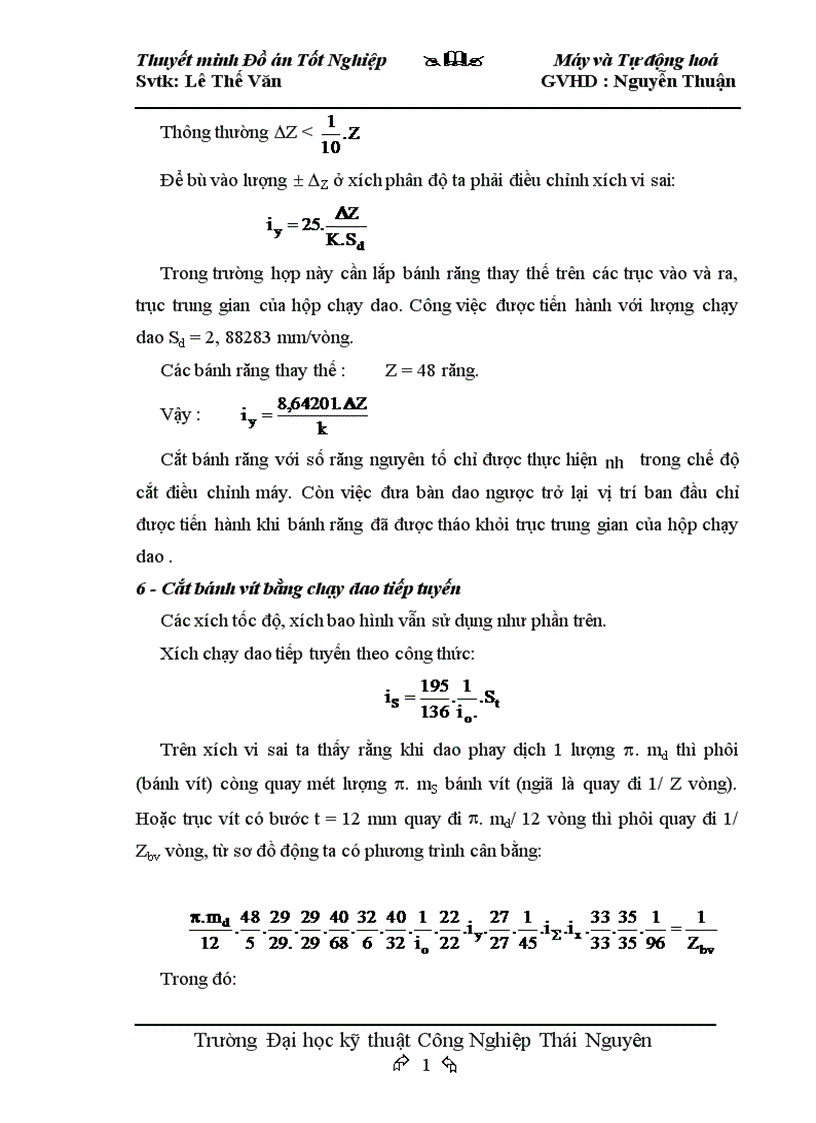image for page Thiết kế máy phay lăn răng bán tự động