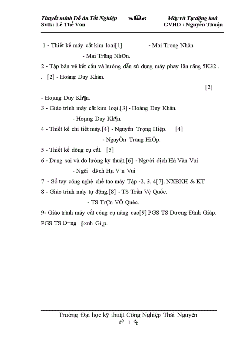 image for page Thiết kế máy phay lăn răng bán tự động