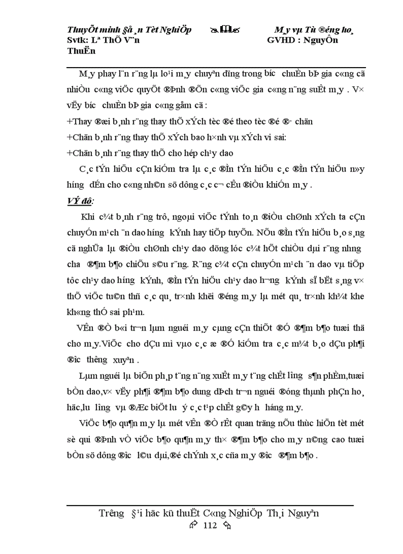 image for page Thiết kế máy phay lăn răng bán tự động