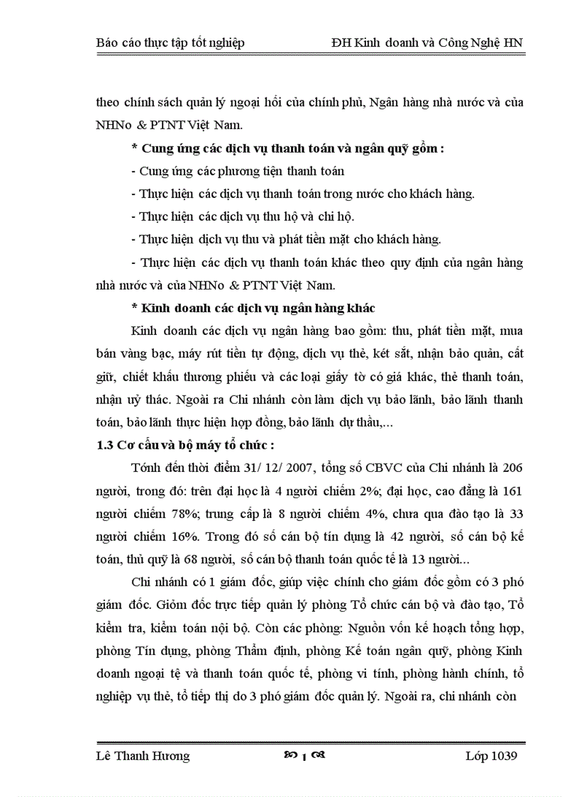 image for page Báo cáo thực tập tổng hợp tại chi nhánh NHNo PTNT Láng Hạ 1