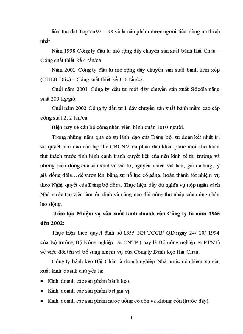 image for page Giải pháp mở rộng thị trường tiêu thụ cho các sản phẩm của Công ty bánh kẹo Hải Châu