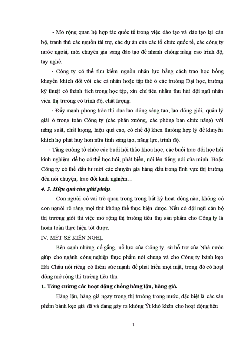 image for page Giải pháp mở rộng thị trường tiêu thụ cho các sản phẩm của Công ty bánh kẹo Hải Châu