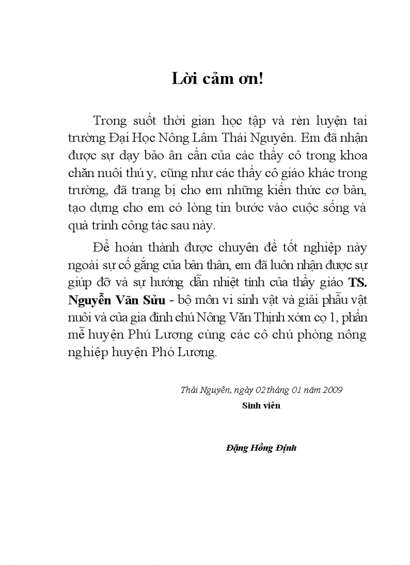 image for page Xác định tỷ lệ nhiễm cầu trùng trên địa bàn xã Phấn Mễ huyện Phú Lương