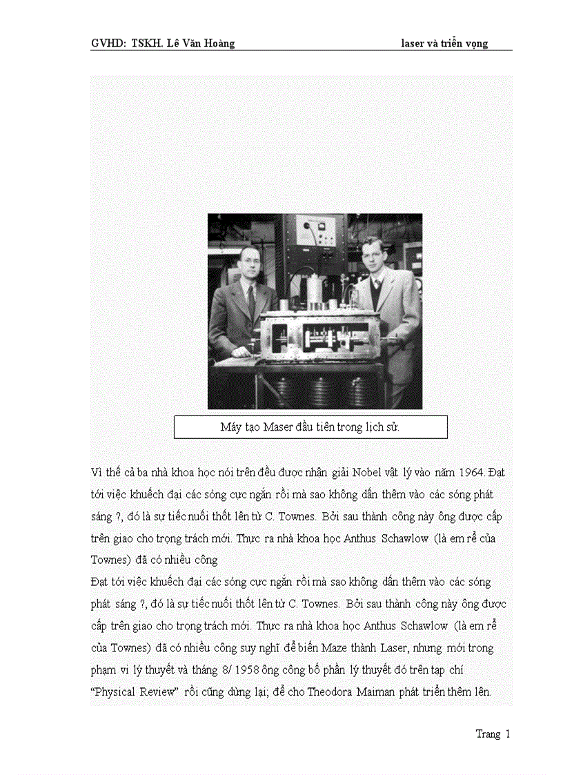 image for page Laser và triển vọng