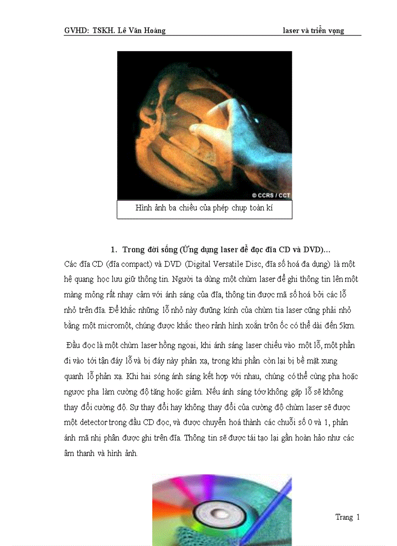 image for page Laser và triển vọng