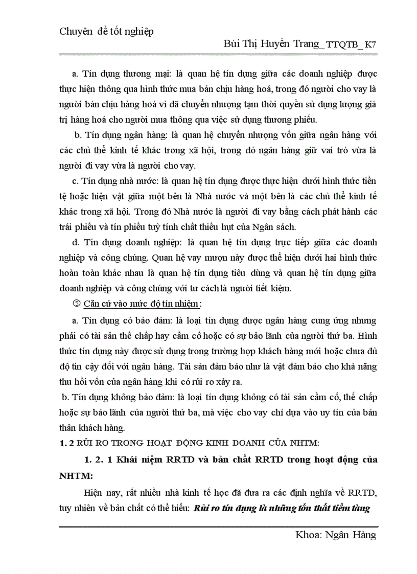 image for page Một số giải pháp phòng ngừa và hạn chế rủi ro trong hoạt động tín dụng của ngân hàng TMCP Bắc á 1