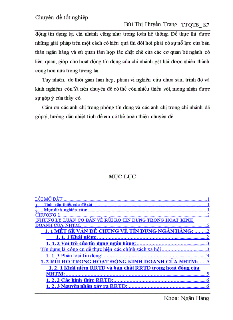 image for page Một số giải pháp phòng ngừa và hạn chế rủi ro trong hoạt động tín dụng của ngân hàng TMCP Bắc á 1